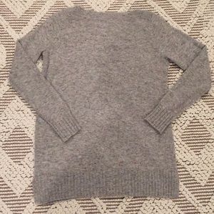 Loft sweater, gray with multi-color flecks, size M